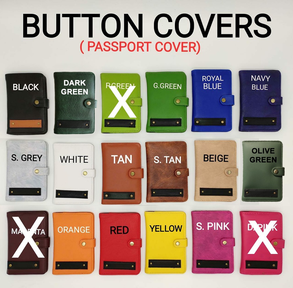 Button Passport Cover